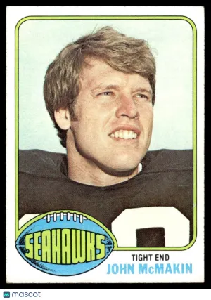 1976 Football Card John McMakin #66
