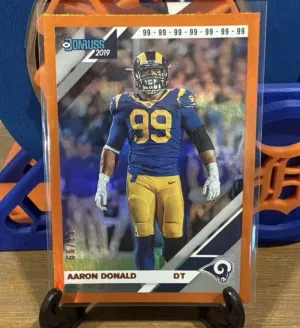 #140 Aaron Donald 2019 Donruss - Jersey Number #/99