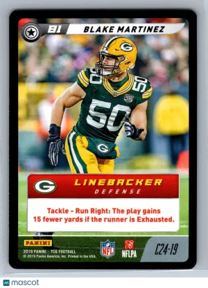 Blake Martinez 2019 Panini NFL Five #C24-19 Green Bay Packers