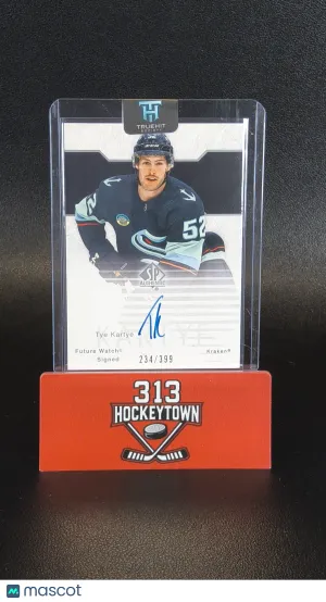 2023-24 Upper Deck SP Authentic Tye Kartye #RFWA2-6 Retro Future Watch Auto