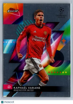 Raphaël Varane 2024 Topps Finest UEFA Club Competitions #144 Manchester United Soccer Card