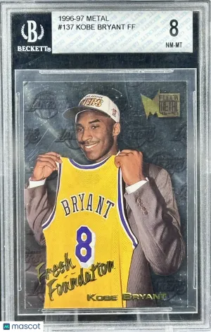1996-97 Metal Kobe Bryant Fresh Foundation #137 BGS 8