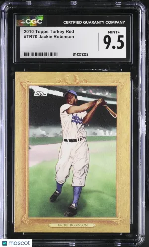 2010 Topps Turkey Red Jackie Robinson #TR70 CGC 9.5 Los Angeles Dodgers