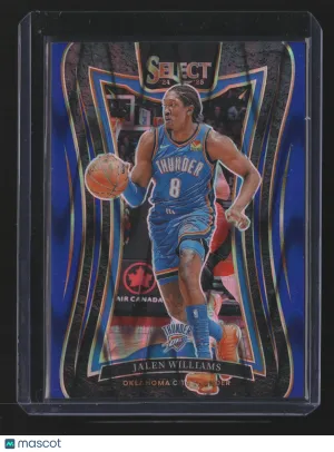 Jalen Williams 2025 Panini Select Mezzanine #312-Blue Flash Prizm 87/99