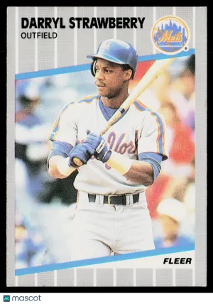 1989 Fleer Darryl Strawberry #49