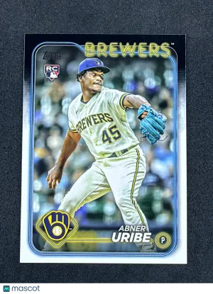 2024 Topps 310 Abner Uribe RC Milwaukee Brewers