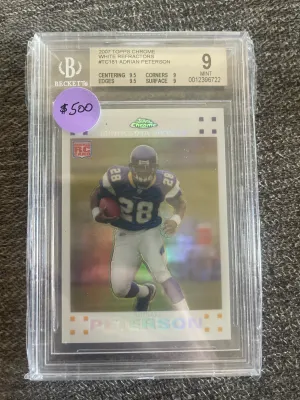 2007 Topps Chrome White Refractor #TC181 Adrian Peterson