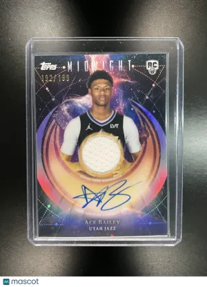 2025 Topps Midnight Ace Bailey #RJA-AB RC Memorabilia