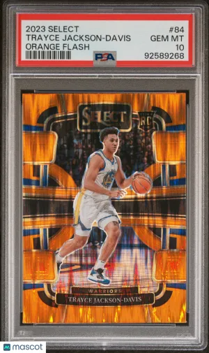 2023 Panini Select Trayce Jackson-Davis Orange Flash PSA 10