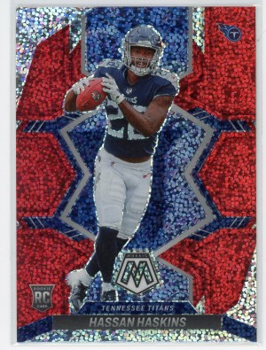 2022 Mosaic #325 Hassan Haskins Rookie Prizm Sparkle Red