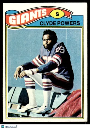 1977 Football Card Clyde Powers #368
