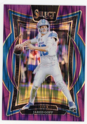 2024 Select Jared Goff Purple Shock Prizm /360