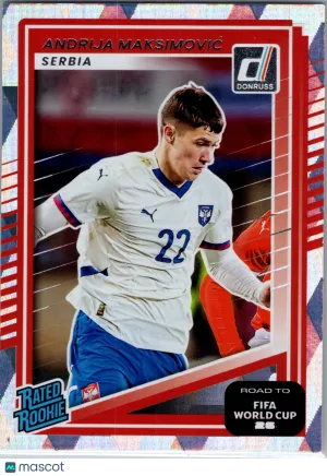2025 Panini Donruss Road to FIFA World Cup 26 Andrija Maksimović #238 Cubic