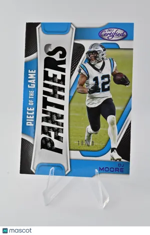 2021 Panini Certified DJ Moore #POG-DJM Piece of the Game Purple SN MEM