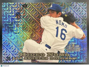Flair Showcase Hideo Nomo Base Flair Showcase Row 0 Showcase #59 Los Angeles Dodgers
