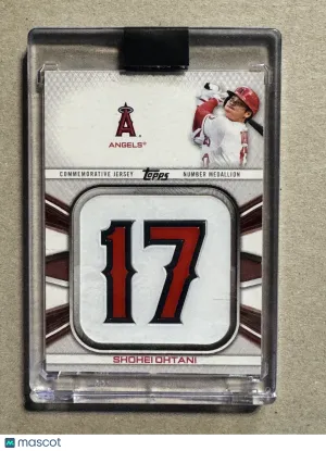 2022 Topps Shohei Ohtani #JNM-SO Player Jersey Number Medallion Commemorative Jersey Number Medallion