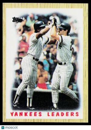 1987 Topps Rickey Henderson Don Mattingly #406