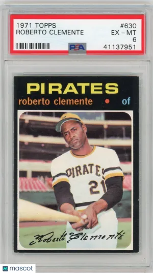1971 Topps Roberto Clemente #630 PSA 6