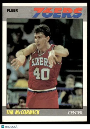 1987 Basketball Tim McCormick #71