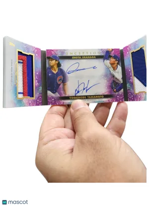 2024 Topps Inception Yoshinobu Yamamoto Shota Imanaga #IDBC-YS Patch Dual Auto
