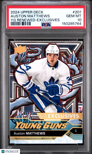 2024-25 Upper Deck Series 2 Auston Matthews UD Exclusives #201 PSA 10