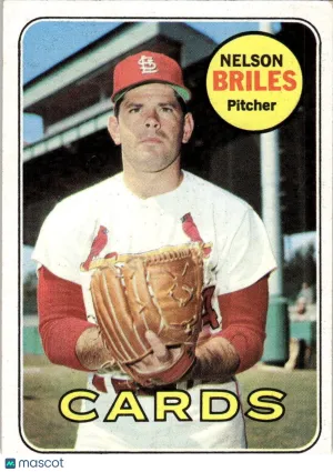 1969 Baseball Card Nelson Briles #60