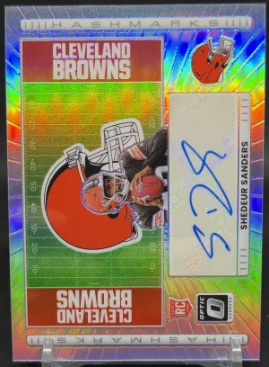 HM-SS Shedeur Sanders 2025 Donruss Optic - Hash Marks