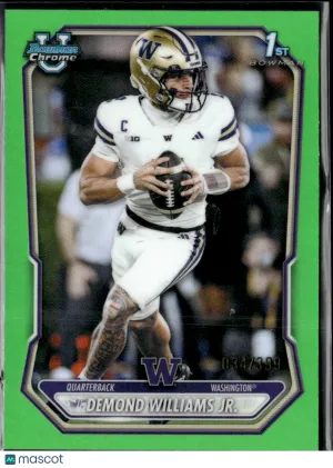 2025 Bowman Chrome University Football Demond Williams Jr. #BCP-182 Green Refractor /399