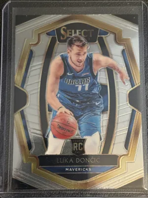 2018-19 Panini Select Luka Doncic Rookie Premier Level #122 front