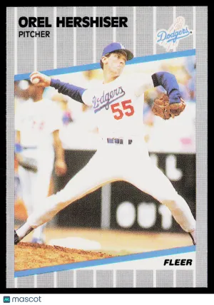 1989 Fleer Orel Hershiser #62