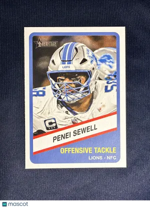 2026 Topps Heritage Penei Sewell #APS-1 All-Pro Series