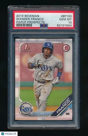 2020 Bowman Chrome Wander Franco #BP100 Rookie PSA 10