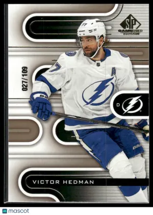 2020 Upper Deck SP Game Used Victor Hedman #58 /109