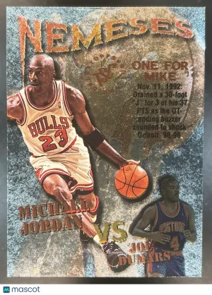 Stadium Club Michael Jordan Joe Dumars Nemeses #N10 USA