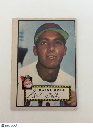 1952 Topps Bobby Avila Roberto Francisco Gonzalez Avila #257 Light crease