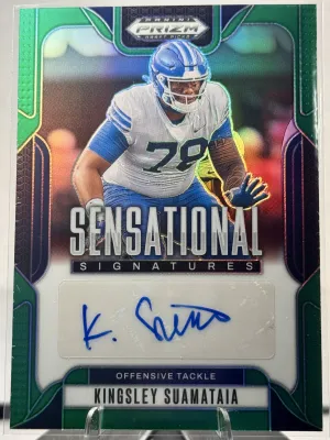 Kingsley Suamataia 2025 Panini Prizm Draft Picks - Sensational Signatures SS-KGS