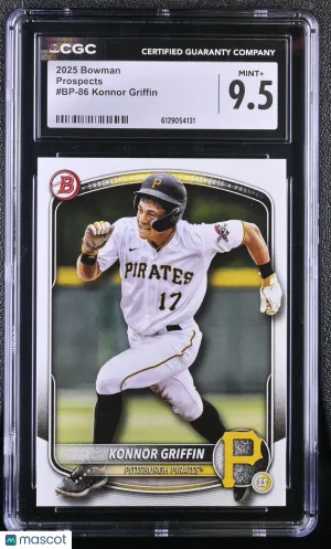 2025 Bowman Konnor Griffin Prospects #BP-86 CGC 9.5 Pittsburgh Pirates