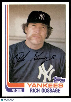 1982 Baseball Card Rich Gossage #770