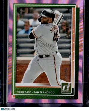 2025 Panini Donruss Pablo Sandoval #95 Pink Mojo /50