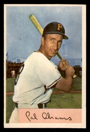 1954 Bowman Cal Abrams #91