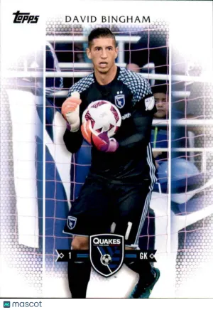 2017 Topps MLS Base #98 David Bingham San Jose Earthquakes Soccer Card