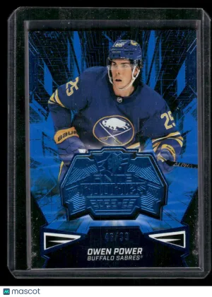 2022-23 SPx Owen Power #F-50 Finite Rookies Platinum SN