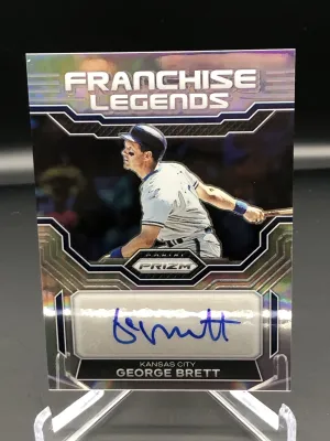 2023 Panini Prizm No.fls-gb Franchise Legends Silver Autograph George Brett