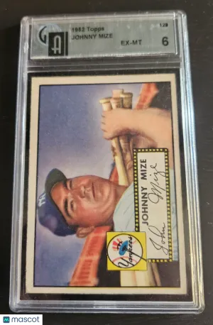 1952 Topps Johnny Mize #129 [Base] Base Set Global 6
