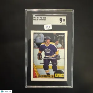1987-88 O-Pee-Chee Luc Robitaille #42 [Base] Rookie Base Set SGC 9
