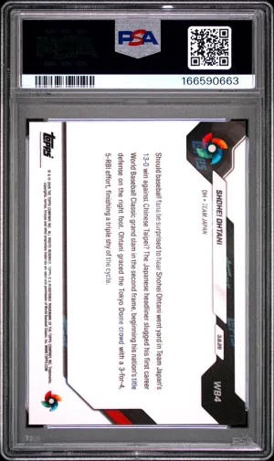 2026 Topps Now World Baseball Classic Shohei Ohtani #WB4 back