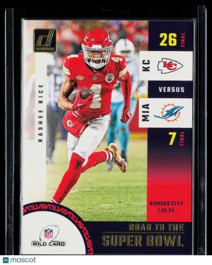 2024 Panini Donruss Football Rashee Rice #SBWC1 Road to the Super Bowl Wild Card
