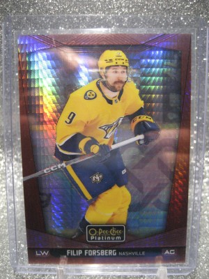 2024-25 O-pee-chee Platinum Red Prism Filip Forsberg 179/199