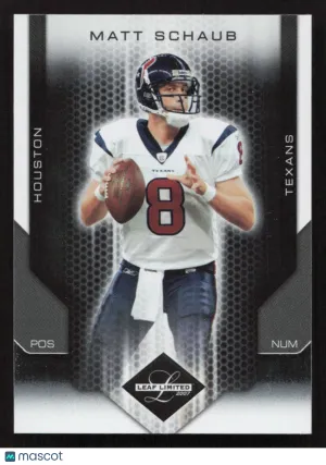 2007 Leaf Limited Matt Schaub #39 SN