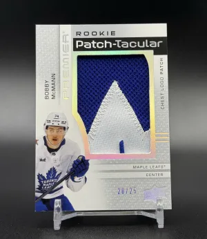 2023-24 Upper Deck Premier Rookie Patch-Tacular Bobby McMann /25 RC